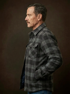 camisa flanela cinza chumbo