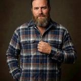 flanela azul marinho - Bear Country