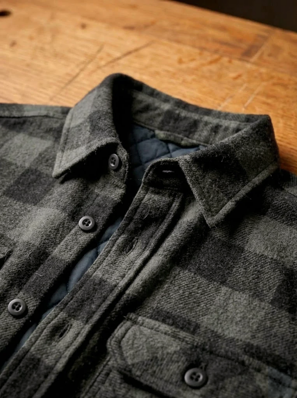 camisa flanela cinza chumbo