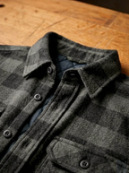 camisa flanela cinza chumbo