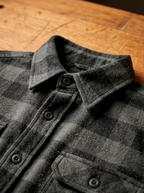 camisa flanela cinza chumbo