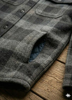 camisa flanela cinza chumbo